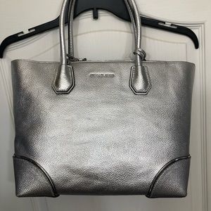Michael Kors Silver Whitney Tote Bag
